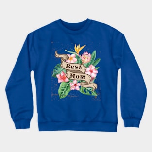 Best Mom Mothers Day Gift Vintage Crewneck Sweatshirt